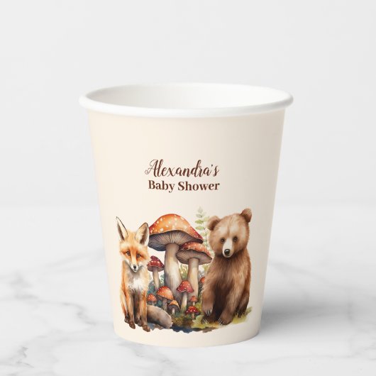 Baby shower Bosland Papieren Bekers (Voorkant)