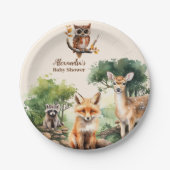 Baby shower Bosland Papieren Bordje (Voorkant)