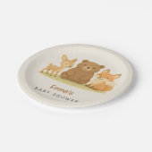 Baby shower Bosland Papieren Bordje (Gekanteld)