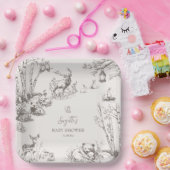 Baby shower Bosland Papieren Bordje (Feest)