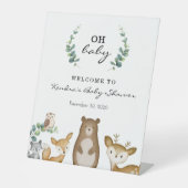 Baby shower Bosland Reclamebord Met Voetstuk (Voorkant)