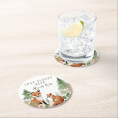 Baby shower Bosland Ronde Kartonnen Onderzetter (Insitu)