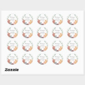 Baby shower Bosland Ronde Sticker (Vel)