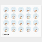Baby shower Bosland Ronde Sticker (Vel)