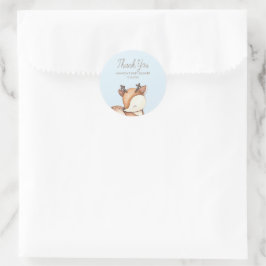 Baby shower Bosland Ronde Sticker