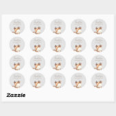 Baby shower Bosland Ronde Sticker (Vel)