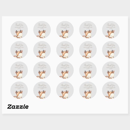Baby shower Bosland Ronde Sticker (Vel)