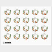 Baby shower Bosland Ronde Sticker (Vel)