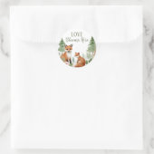 Baby shower Bosland Ronde Sticker (Tas)