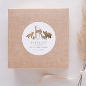 Baby shower Bosland Ronde Sticker