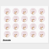 Baby shower Bosland Ronde Sticker (Vel)