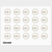 Baby shower Bosland Ronde Sticker (Vel)