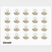 Baby shower Bosland Ronde Sticker (Vel)