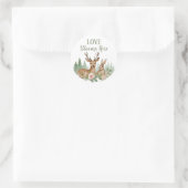 Baby shower Bosland Ronde Sticker (Tas)