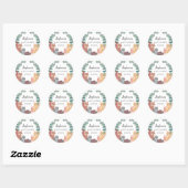 Baby shower Bosland Ronde Sticker (Vel)