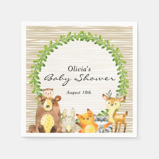 Baby shower Bosland Servet (Voorkant)