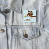 Baby shower Bosland Vierkante Button 5,1 Cm (In situ)