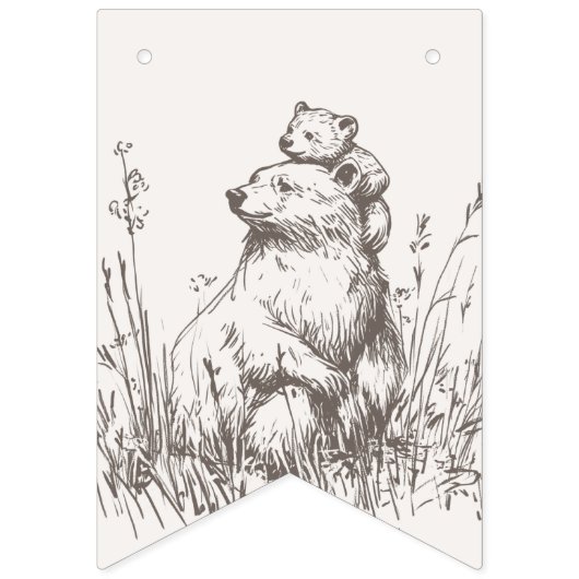 Baby shower Bosland Vlaggetjes (Tweede vlag)