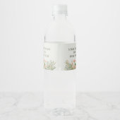 Baby shower Bosland Waterfles Etiket (Achterkant)