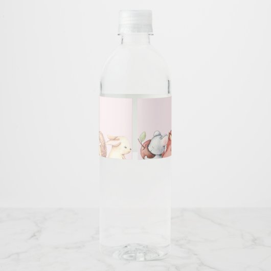 Baby shower Bosland Waterfles Etiket (Achterkant)