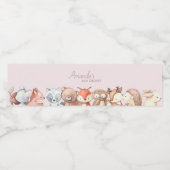 Baby shower Bosland Waterfles Etiket (Enkel label)