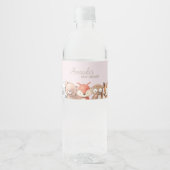 Baby shower Bosland Waterfles Etiket (Voorkant)