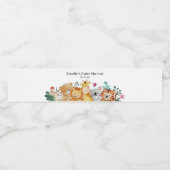Baby shower Bosland Waterfles Etiket (Enkel label)