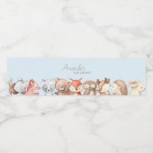 Baby shower Bosland Waterfles Etiket (Enkel label)