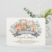 Baby shower Bosland | Witwoud Kaart (Staand voorkant)