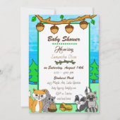 Baby shower Bossen Kaart (Voorkant)