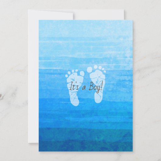 Baby shower Bossen Kaart (Achterkant)