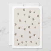 Baby shower Boston Terrier Kaart (Achterkant)