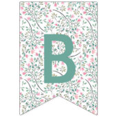 Baby shower Bougainvillea Vlaggetjes (Derde vlag)