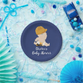 Baby shower bouwschotel Baby Papieren Bordje (Feest)