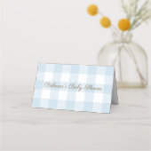 Baby shower Boy Beer Blue White Pset Plaatskaartje (Achterkant)