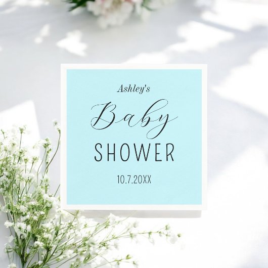 Baby shower Boy Blauw Elegant Papier Servet