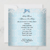 Baby shower Boy Blue Baby Teacup Cupcake Kaart (Achterkant)