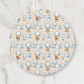 Baby shower Boy Blue Bedankjes Labels (Achterkant)