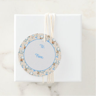 Baby shower Boy Blue Bedankjes Labels