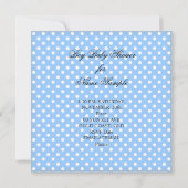 Baby shower Boy Blue Cute Blue Booties schoenen 2 Kaart (Achterkant)