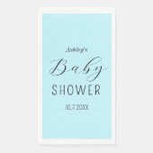 Baby shower Boy Blue Elegant Servet (Voorkant)