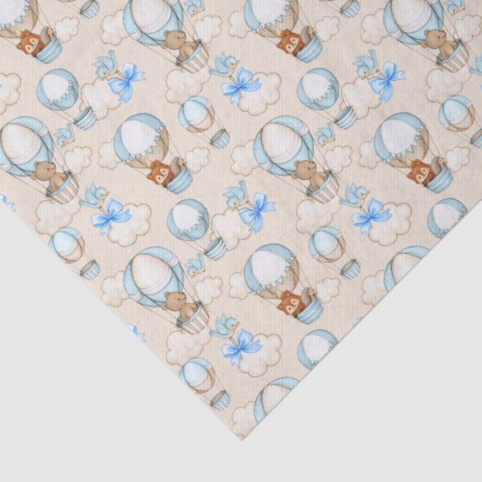 Baby shower Boy Blue Tissuepapier (Detail)