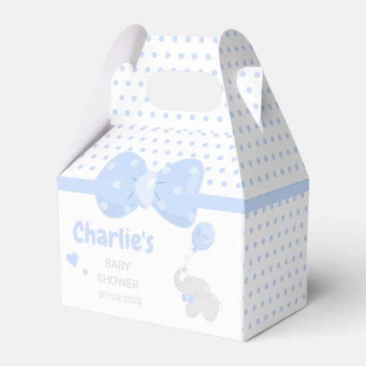 Baby shower Boy Cute Bedankdoosjes (Voorkant Zijde)