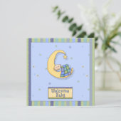 Baby shower Boy decoratief ontwerp Kaart (Staand voorkant)