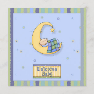 Baby shower Boy decoratief ontwerp Kaart