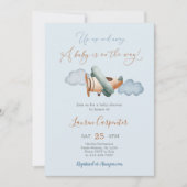Baby shower Boy Invitation Kaart (Voorkant)
