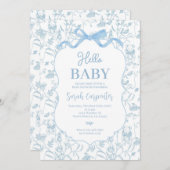 Baby shower Boy Kaart (Voorkant / Achterkant)