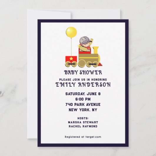 Baby shower Boy Kaart (Voorkant)