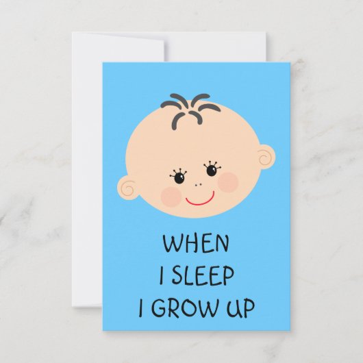 Baby shower Boy Kaart (Voorkant)