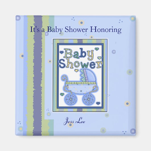 Baby shower Boy Magneet (Voorkant)
